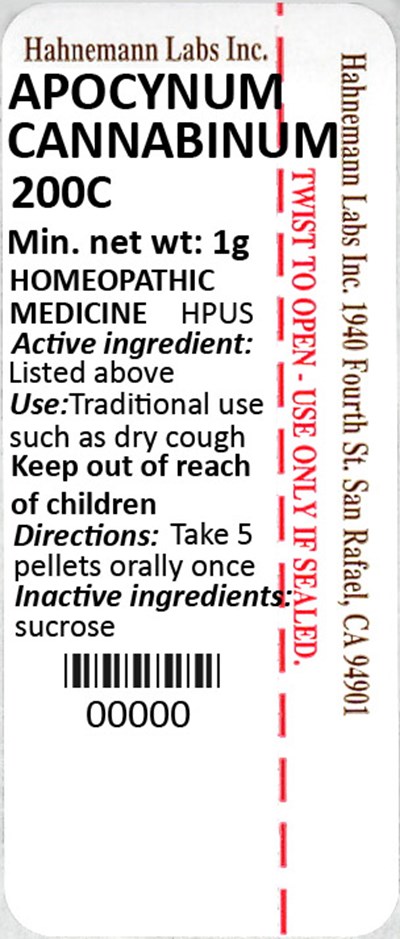 Apocynum Cannabinum 200C 1g - Apocynum Cannabinum 200C 1g